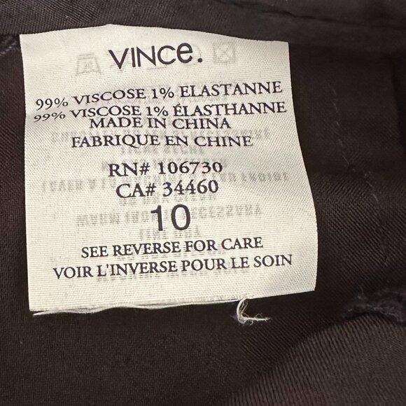 Vince. Satin Tuxedo Pants Navy - Picture 6 of 6